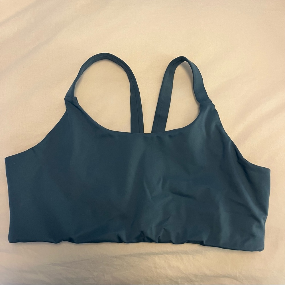 Girlfriend Collective Blue Sports Bra